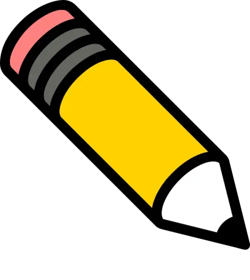Grafik eines gelben Bleistiftes
